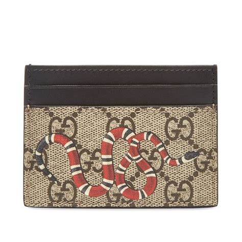 gucci snake wallet sale|Gucci card wallet men's.